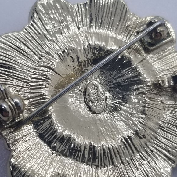 Premier Design enhancer pendant pin brooch light orange on gold tone - Picture 3 of 6